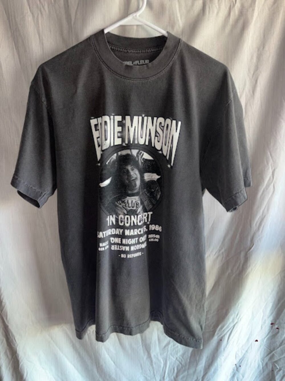 Rebel+Fleur Size Medium Eddie Munson T-Shirt - Stranger Things